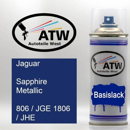 Jaguar, Sapphire Metallic, 806 / JGE 1806 / JHE: 400ml Sprühdose, von ATW Autoteile West.